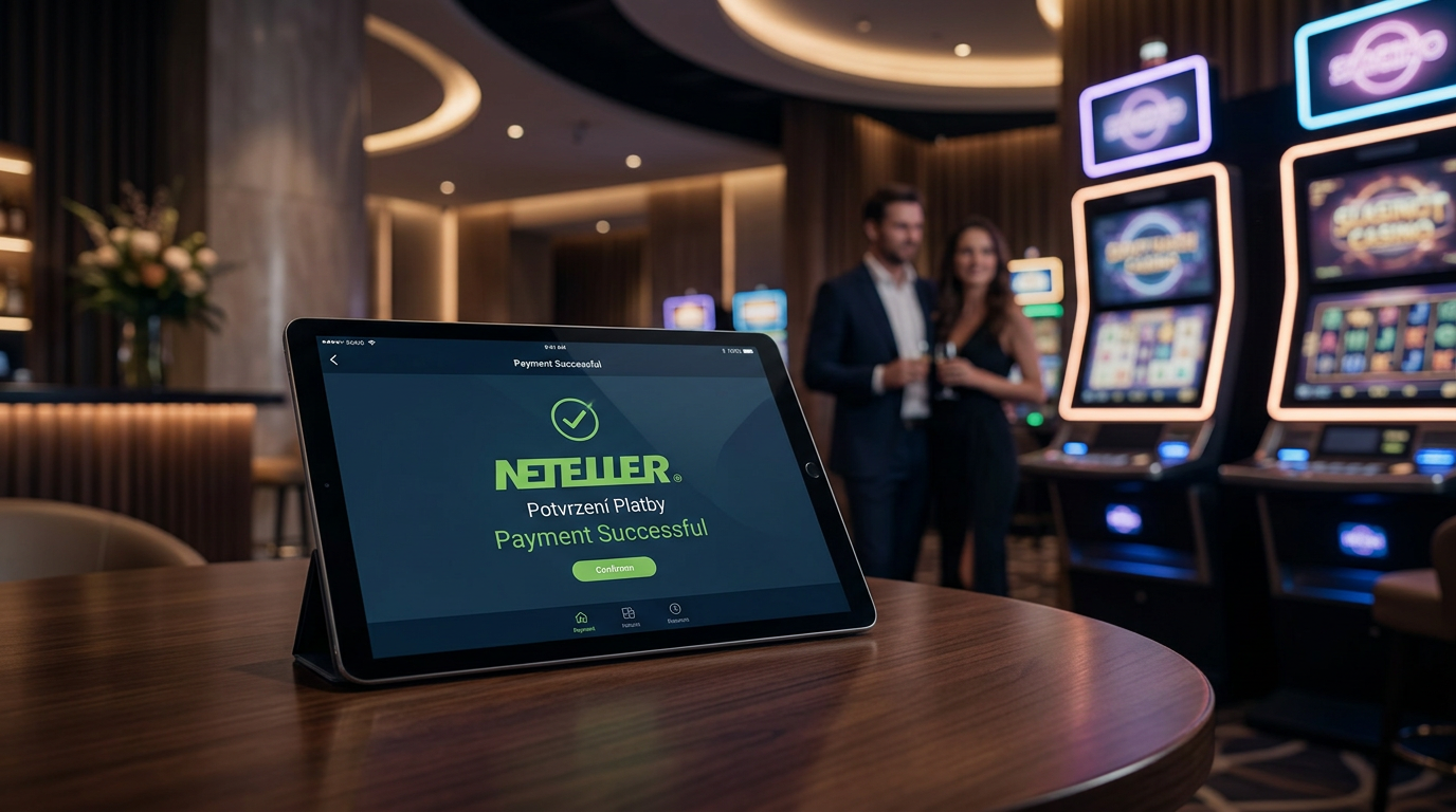 Moderní online casino s platební metodou Neteller.